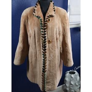 Gorgeous Designer ZUKI Sheared Beaver Fur Coat Jacket